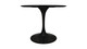 Tulip Fiberglass Dining Table , 42" Round Black