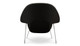 Haven Lounge Chair & Ottoman, Black