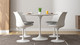 Tulip 40" Marble Dining Table & Chairs Set