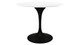 Tulip Fiberglass Dining Table , 42" Round Black Base