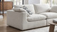 Duke Deep Seat Sofa, 3 Seater, Ivory