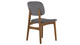 Cooper Dining Chair, Walnut Stain, Gray