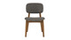 Cooper Dining Chair, Walnut Stain, Gray