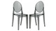 Ghost Dining Chair, Smoke Gray