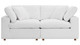 Haven 2 Seater Sectional Sofa, White