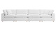 Haven 4 Seater Sectional Sofa, White