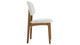 Cooper Dining Chair, Walnut Stain, White