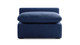 Haven Sectional Armless Chair, Navy Blue