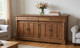 Norwick 70" Solid Wood Sideboard, Light Walnut