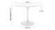 Tulip 42" Fiberglass Dining Table & Lulu Chairs Set