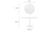 Tulip Wood Top Dining Table, 54" Round
