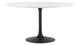 Tulip Wood Top Dining Table, 54" Round Black Base