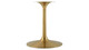 Tulip Marble Dining Table - 54" Round, Black Gold