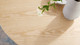 Tulip Wood Top Dining Table, 48" Round Natural Black
