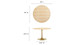 Tulip Wood Top Dining Table, 48" Round Natural Gold