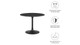 Tulip Marble Dining Table - 40" Round Black