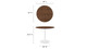 Tulip Wood Top Dining Table, 36" Round Walnut