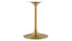 Tulip Marble Dining Table - 36" Round, Black Gold