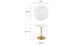 Tulip Marble Dining Table - 28" Round, Gold Base