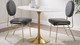 Tulip Marble Dining Table - 48" Oval, Gold Base