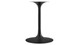 Tulip Marble Dining Table - 48" Oval, Black Base