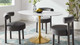 Tulip Marble Dining Table - 54" Oval, Gold Base