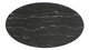 Tulip Marble Dining Table - 54" Oval, Black