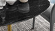 Tulip Marble Dining Table - 54" Oval, Black Gold