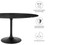 Tulip Marble Dining Table - 60" Oval, Black