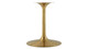 Tulip Marble Dining Table - 60" Oval, Gold Base