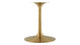 Tulip Marble Dining Table - 60" Oval, Black Gold