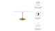 Tulip Marble Dining Table - 78" Oval, Gold Base
