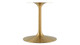 Tulip Marble Dining Table - 78" Oval, Gold Base