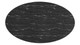 Tulip Marble Dining Table - 78" Oval, Black