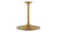 Tulip Marble Dining Table - 78" Oval, Black Gold