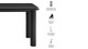 Rowan Dining Table, 72" Black