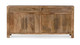 Anna 70" Solid Wood Sideboard, Light Walnut