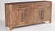 Anna 70" Solid Wood Sideboard, Light Walnut