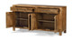 Anna 70" Solid Wood Sideboard, Light Walnut