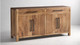 Anna 70" Solid Wood Sideboard, Light Walnut
