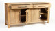 Anna 70" Solid Wood Sideboard, Natural