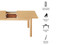 Elmora Extendable Dining Table, 75" Oak