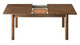 Elmora Extendable Dining Table, 75" Walnut