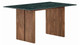 Valdora Marble Dining Table, 60" Walnut