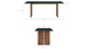 Valdora Marble Dining Table, 86" Walnut