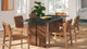 Valdora Marble Dining Table, 86" Walnut
