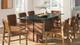 Valdora Marble Dining Table, 86" Walnut