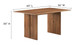 Valdora Wood Dining Table, 60" Walnut