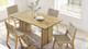 Valdora Wood Dining Table, 60" Oak
