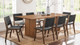 Valdora Wood Dining Table, 86" Walnut